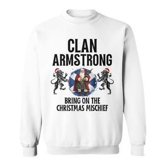 Armstrong Clan Christmas Scottish Family Name Party Sweatshirt - Seseable