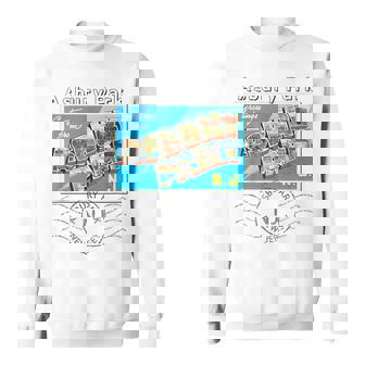 Asbury Park Nj New Jersey NJ Postcard Greetings Postmarked Sweatshirt - Thegiftio