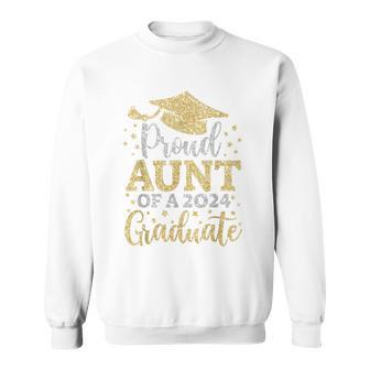Aunt Senior 2024 Proud Aunt Of A Class Of 2024 Graduate Sweatshirt - Monsterry UK