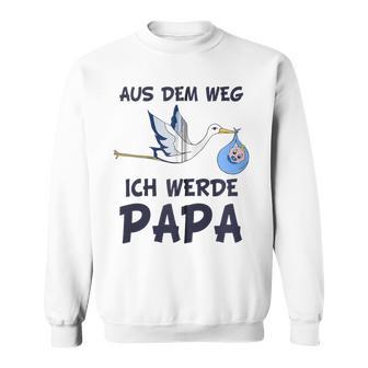 Aus Dem Weg Ich Werde Papa Schwangerschafts Ankündigung Kapuzenjacke Sweatshirt - Geschenkecke