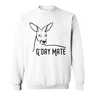 Australia G'day Mate Kangaroo Australian Symbol Sweatshirt - Monsterry