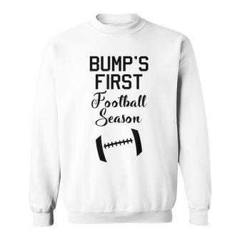 Baby Bump's First Football Season Maternity Sweatshirt - Monsterry CA