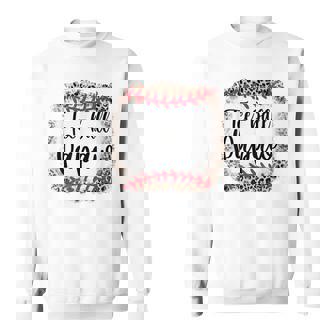 Ball Papaw Leopard Baseball Father's Day Sweatshirt | Mazezy