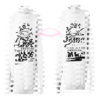 Baseball Brother I'm Just Here For The Snacks Baseball Sweatshirt - Monsterry