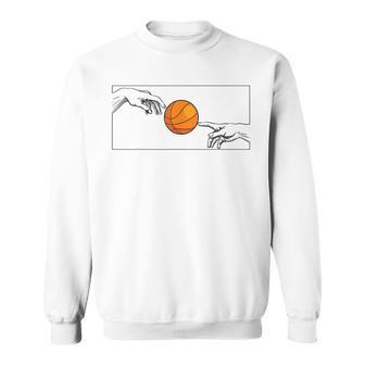 Basketball Player Hands For Basketball Players To Basketball Sweatshirt - Seseable