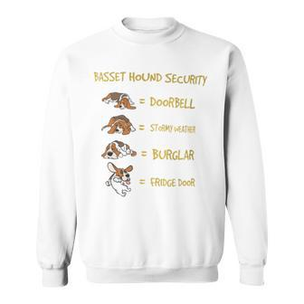 Basset Hound Security Costume For Clothing Sweatshirt - Monsterry DE