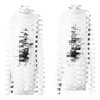 Bateau Pirate Bateau Bateau Bateau De Pirate Peint À La Main Sweater e - Cadeauxyz