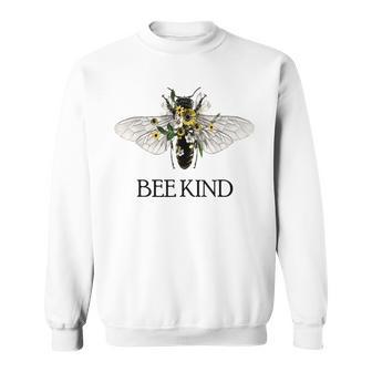 Bee Kind Help Preserve Them Save Our Bees Graphic Sweatshirt - Monsterry CA