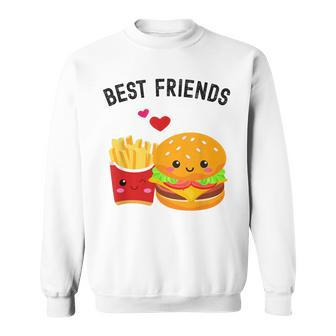Best Friends Kawaii Burger & Fries Sweatshirt - Monsterry