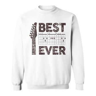 Best Guitar Dad Ever Chords Best Daddy Guitar Fathers Day Sweatshirt - Monsterry AU