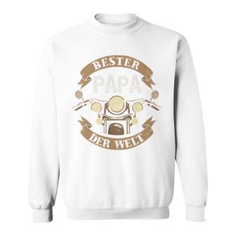 Bester Papa Der Welt Motorradater Spruchatertagsgeschenk Sweatshirt - Geschenkecke