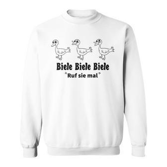 Biele Biele Biele White Sweatshirt - Seseable