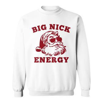 Big Nick Energy Santa Christmas Vintage Sweatshirt - Thegiftio UK