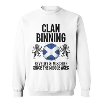 Binning Clan Scottish Family Name Scotland Heraldry Sweatshirt - Seseable