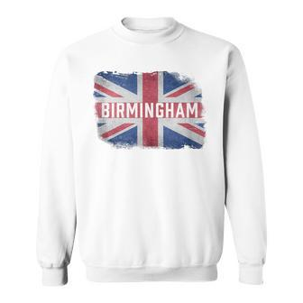Birmingham United Kingdom British Flag Vintage Uk Souvenir Sweatshirt - Monsterry UK