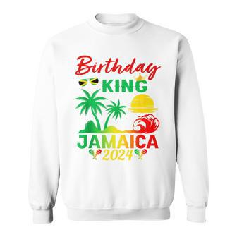 Birthday King Jamaica 2024 Jamaican Vacation Trip Men_S Sweatshirt - Seseable
