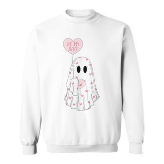 Be My Boo Ghost Valentines Day Sweatshirt - Monsterry DE