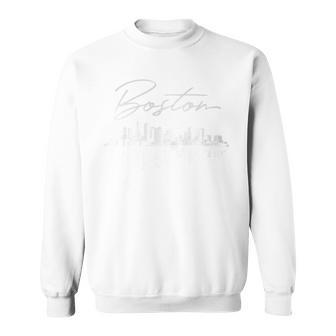 Boston Skyline For Women Men Girls & Boys Sweatshirt - Monsterry AU