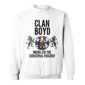 Boyd Clan Christmas Scottish Family Name Party Sweatshirt - Seseable