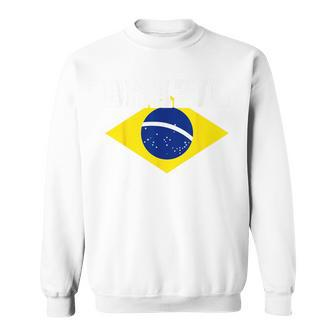 Brazilian Flag Colors National Brasil Brazil Sweatshirt - Seseable