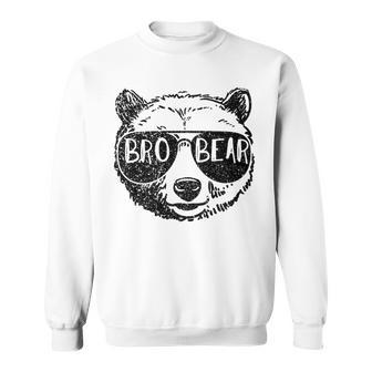 Brother Bear Face Sunglasses Big Little Brother Father's Day Sweatshirt - Thegiftio UK