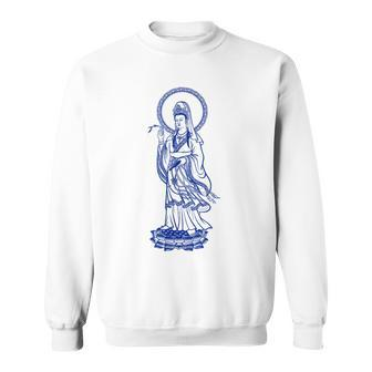 Buddha Quan Yin Buddhism Buddhist Spiritual Practice Sweatshirt - Monsterry