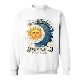 Buffalo New York 2024 Total Solar Eclipse April 8 Souvenir Sweatshirt - Monsterry UK