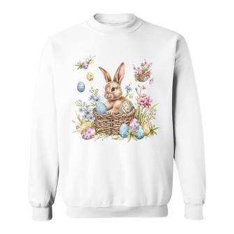 Bunny Easter Bunny Easter Egg Sweatshirt - Monsterry