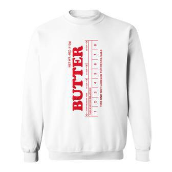Butter Stick Red Sweatshirt - Monsterry