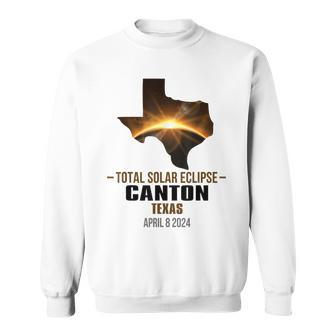 Canton Texas Total Solar Eclipse 2024 Sweatshirt | Mazezy