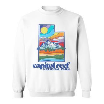 Capitol Reef National Park Utah Vintage Nature Outdoor Sweatshirt - Monsterry