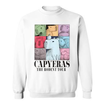 Capyeras Cute Capybara Color Concert Tour Cute Animals Sweatshirt - Seseable
