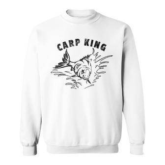 Carp King Carp Fishing Novelty Sweatshirt - Thegiftio UK