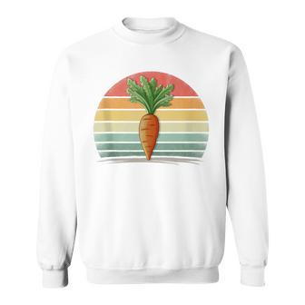 Carrots Vegetable Retro Style Distressed Vintage Carrots Sweatshirt - Monsterry AU
