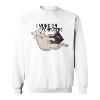 Cat Cat Kitten Programmer Computer Science Sweatshirt - Seseable