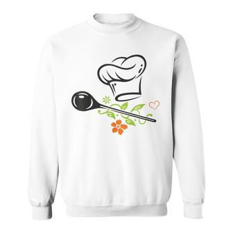 Chef's Hat Chef Chef Vegan Vegetarian Sweatshirt - Seseable