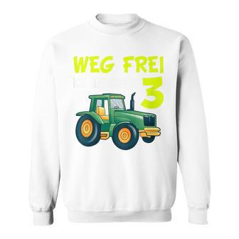 Children's 3Rd Birthday Wake Frei Ich Bin Schon 3 Jahre Traktor Trecker Sweatshirt - Seseable