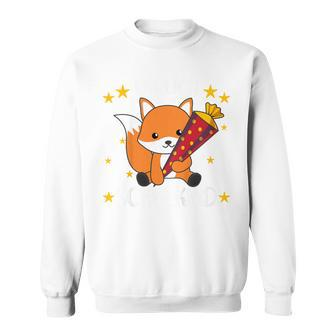 Children's Endlich Schulkind Fox School Cone School Cute Fox 80 Sweatshirt - Seseable