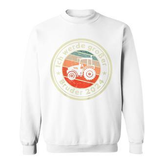 Children's Ich Werde Große Bruder 2024 Tractor Farm Sweatshirt - Seseable