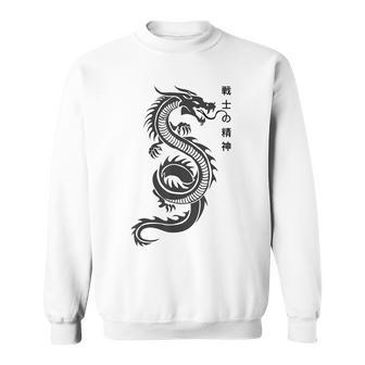 Chinese Writing Dragon Lover Tattoo New Year Sweatshirt - Monsterry CA