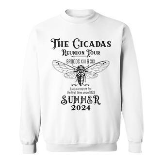 Cicada Brood Xiii Xix Summer 2024 Reunion Tour Swarm Cicadas Sweatshirt | Mazezy AU