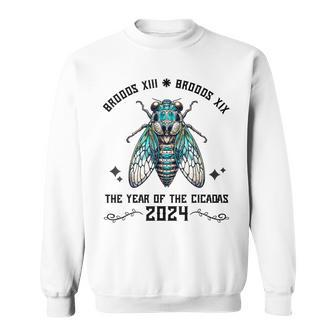 Cicada Lover Brood Xix Brood Xiii Year Of The Cicada 2024 Sweatshirt - Monsterry DE