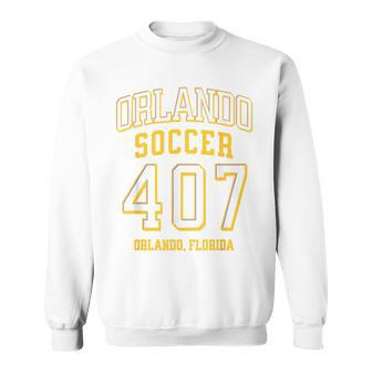 City Of Orlando Soccer Area Code 407 Collection Sweatshirt - Seseable