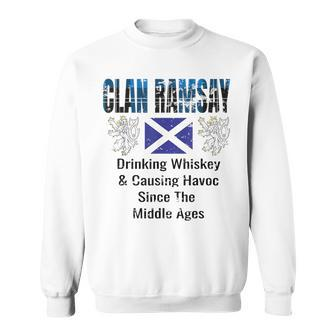 Clan Ramsay Tartan Scottish Family Name Scotland Pride Sweatshirt - Seseable