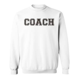 Coach On Back For Softball Coaching Team Baseball Sweatshirt - Monsterry UK