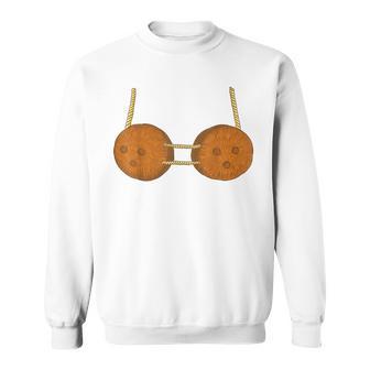 Coconut Shell Bra Hawaii Costume Carnival Sweatshirt - Monsterry UK