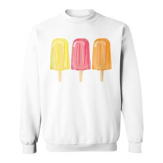 Colorful Summer Popsicle Creamsicle Ice Cream Lover Sweatshirt - Monsterry DE