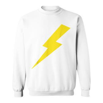 Cool Lightning Bolt Yellow Print Sweatshirt - Monsterry CA