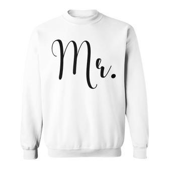 Couple Man Marriage Groom Bachelor Mr Sweatshirt - Seseable