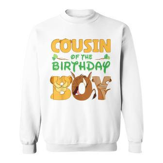 Cousin Of The Birthday Boy Lion Family Matching Sweatshirt - Monsterry UK